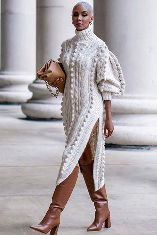 Sweater Dress- In Winter White