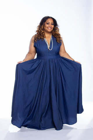 Jean Maxi Dress